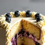 blueberry cheesecake layer cake