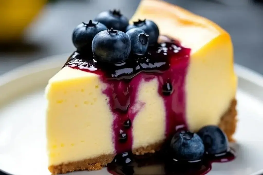 blueberry lemon cheesecake