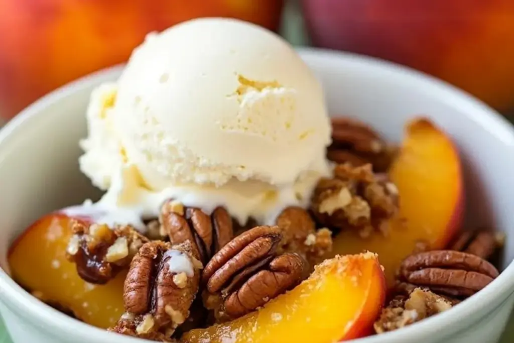 bourbon peach cobbler