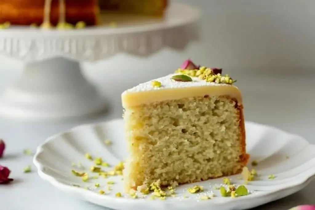 Cardamom and Rose Water Cake