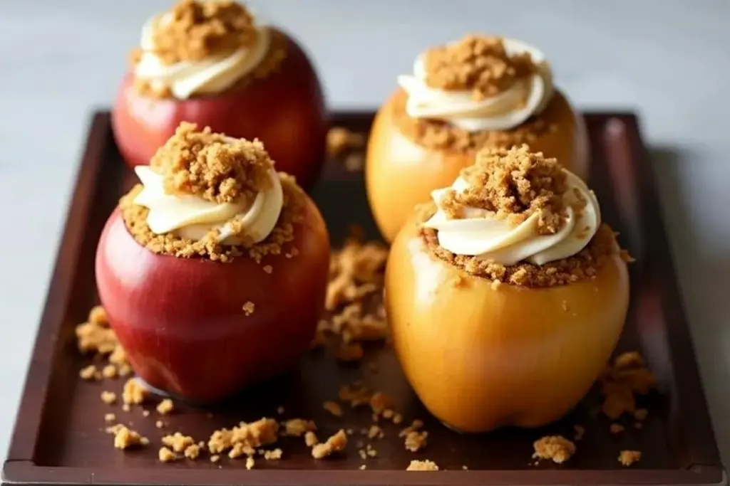 Cheesecake-Stuffed Baked Apples