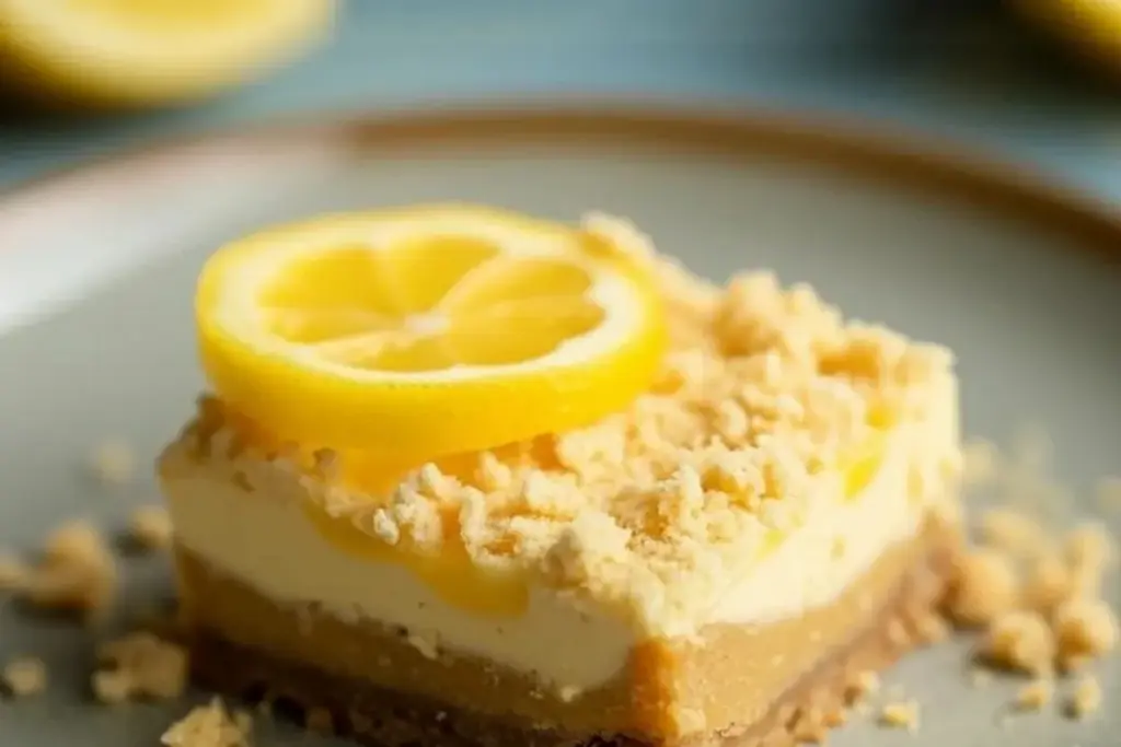 creamy lemon cheesecake bars