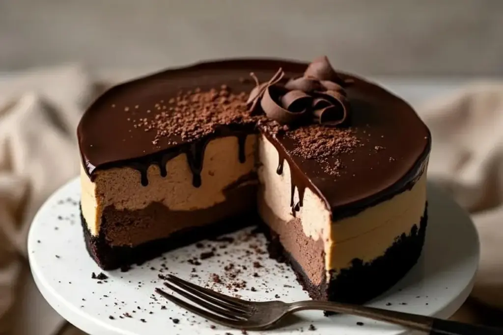 Irish Cream Chocolate Cheesecake