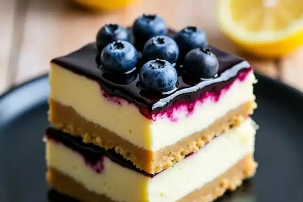 Lemon Blueberry Cheesecake Bars