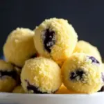 lemon blueberry cheesecake bites