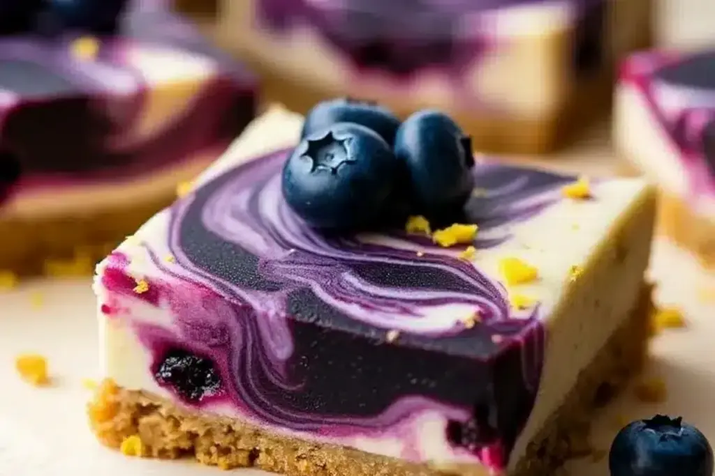 lemon blueberry cheesecake blondies