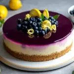 lemon blueberry cheesecake