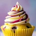 lemon blueberry cheesecake-stuffed cupcakes