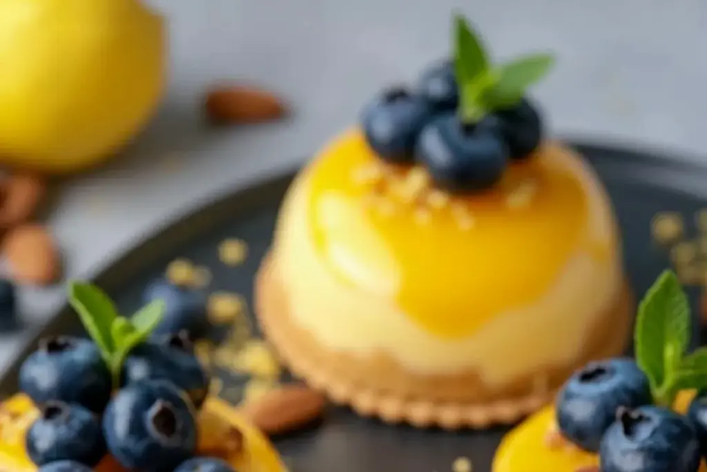 lemon blueberry domes