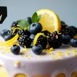 Lemon Blueberry Mousse Cake