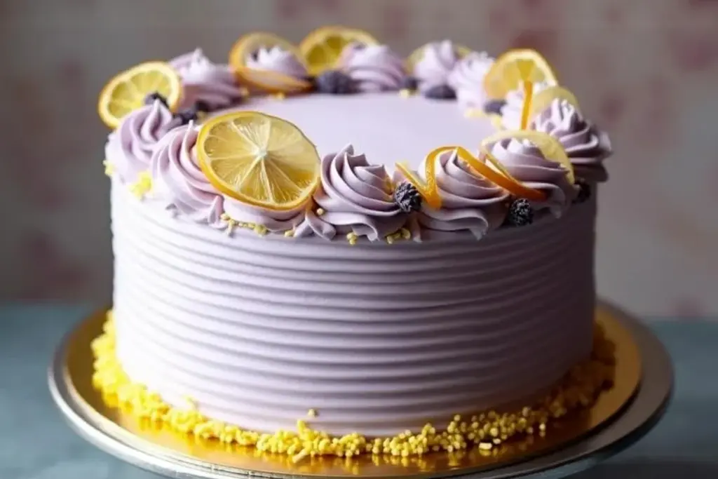 lemon lavender cake