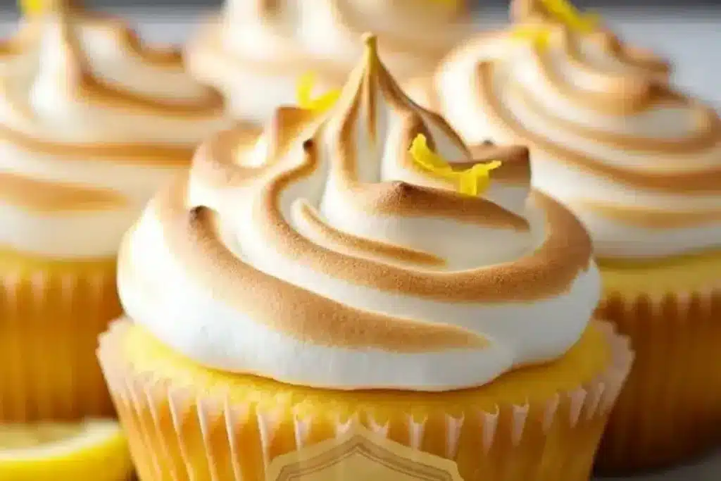 Lemon Meringue Cheesecake Cupcakes