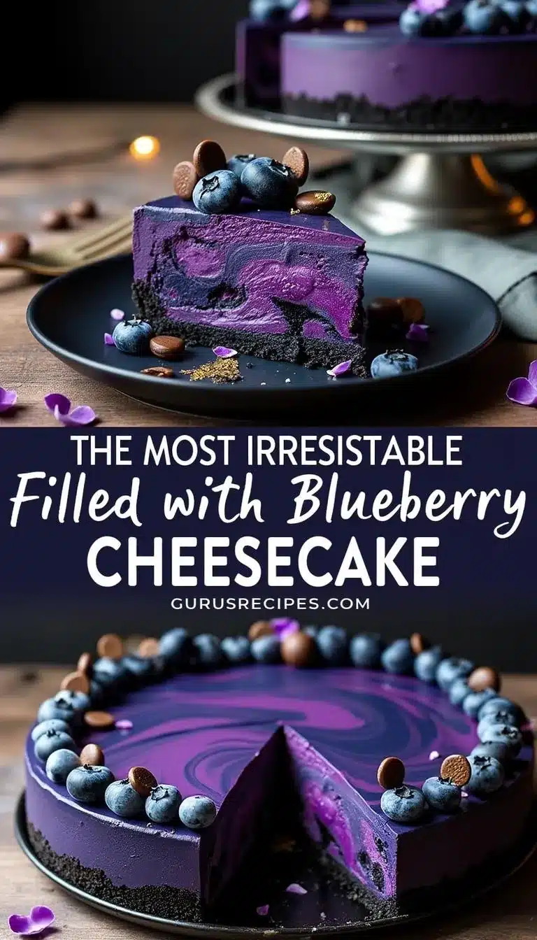 Pinterest pin for midnight cheesecake