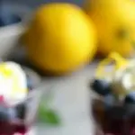 mini lemon blueberry trifles