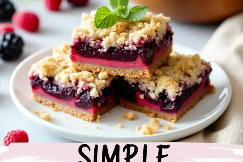 Mixed Berry Crumble Bars