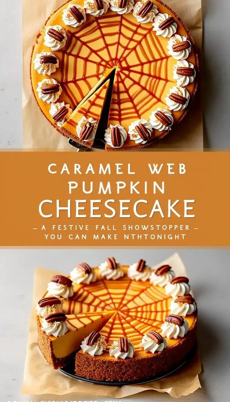 Pinterest pin for pumpkin cheesecake recipe