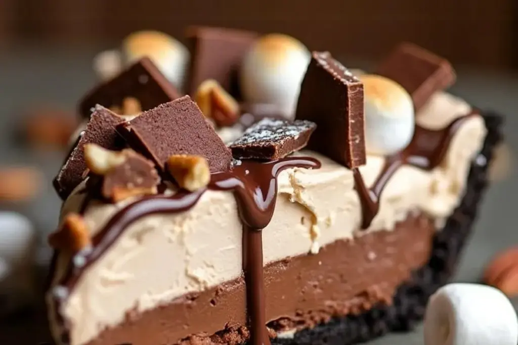 Rocky Road Fudge Pie