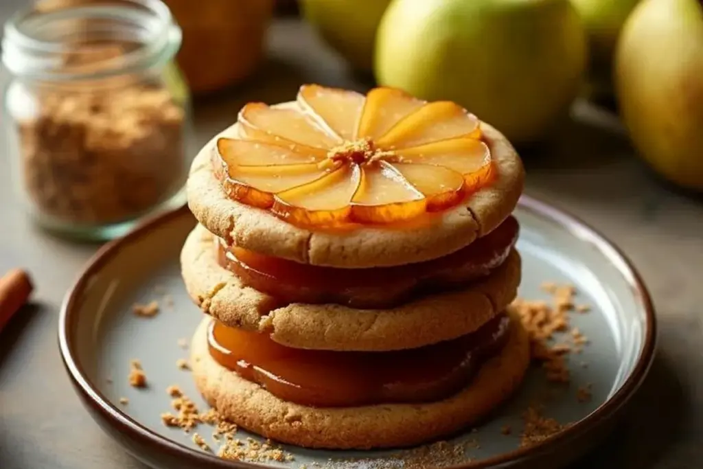 Spiced Pear Ginger Cookies