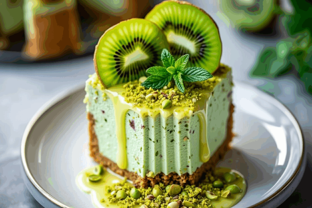 Pistachio Lime Cheesecake