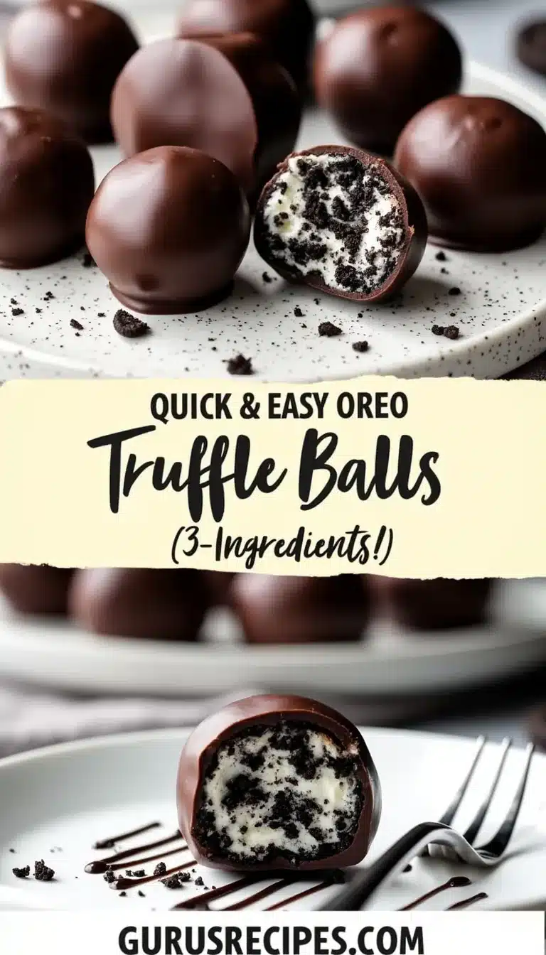 Pinterest pin for Oreo Truffle Balls
