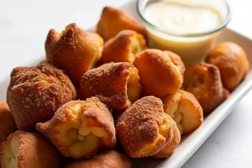 air fryer apple fritter bites