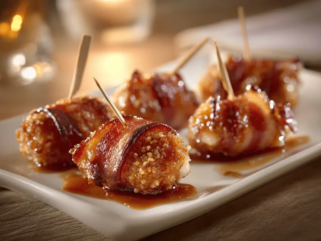 bacon mozzarella poppers - featured image