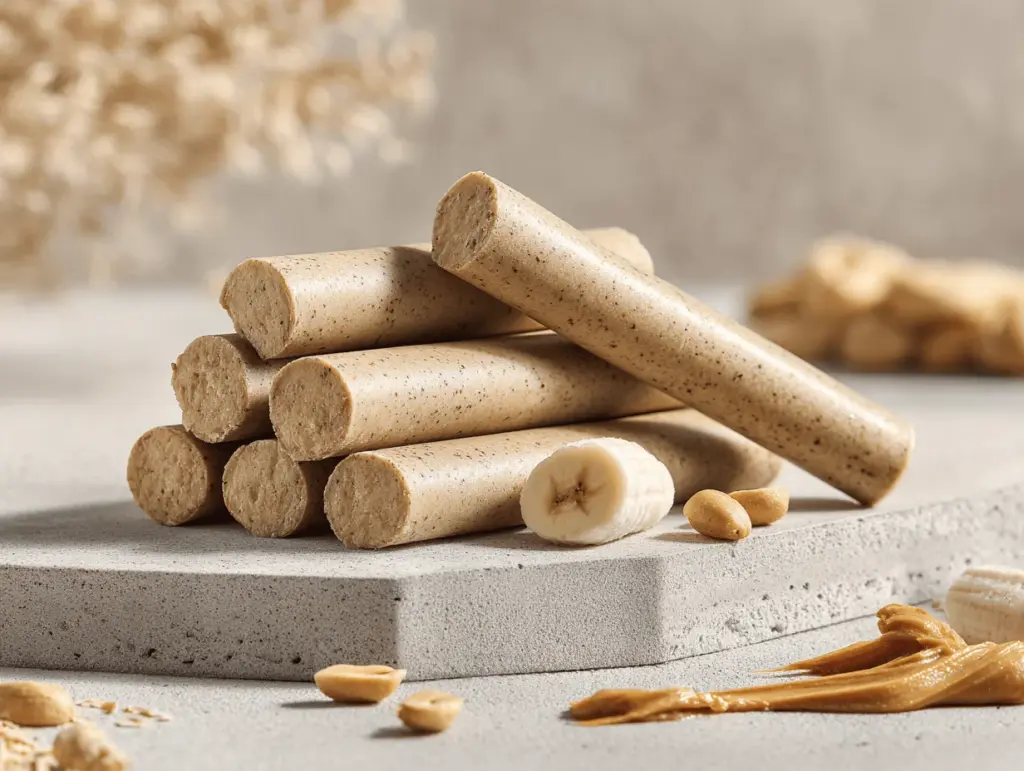 banana peanut butter dog treats - featured image