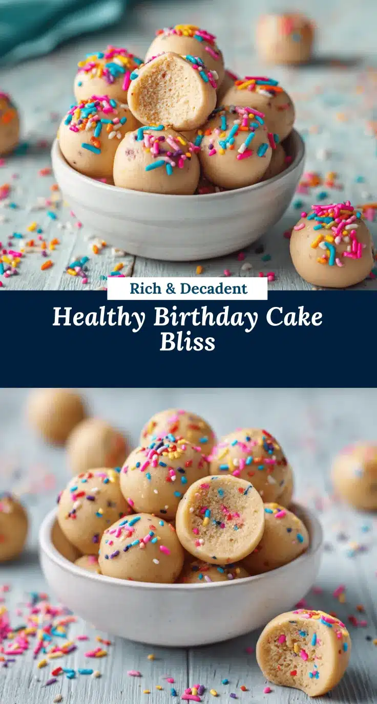 Birthday Cake Protein Balls recipe