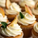 brown butter pear mascarpone cupcakes