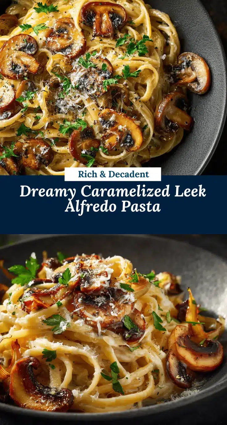 Caramelized Leek Alfredo recipe
