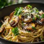 Caramelized Leek Mushroom Pasta - featured image
