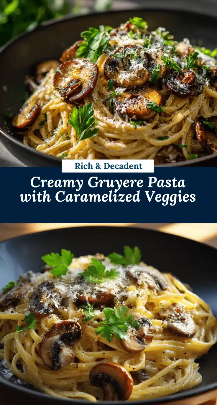 Caramelized Leek Mushroom Pasta recipe