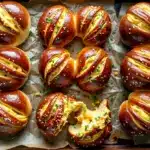 cheddar-jalapeño pretzel buns