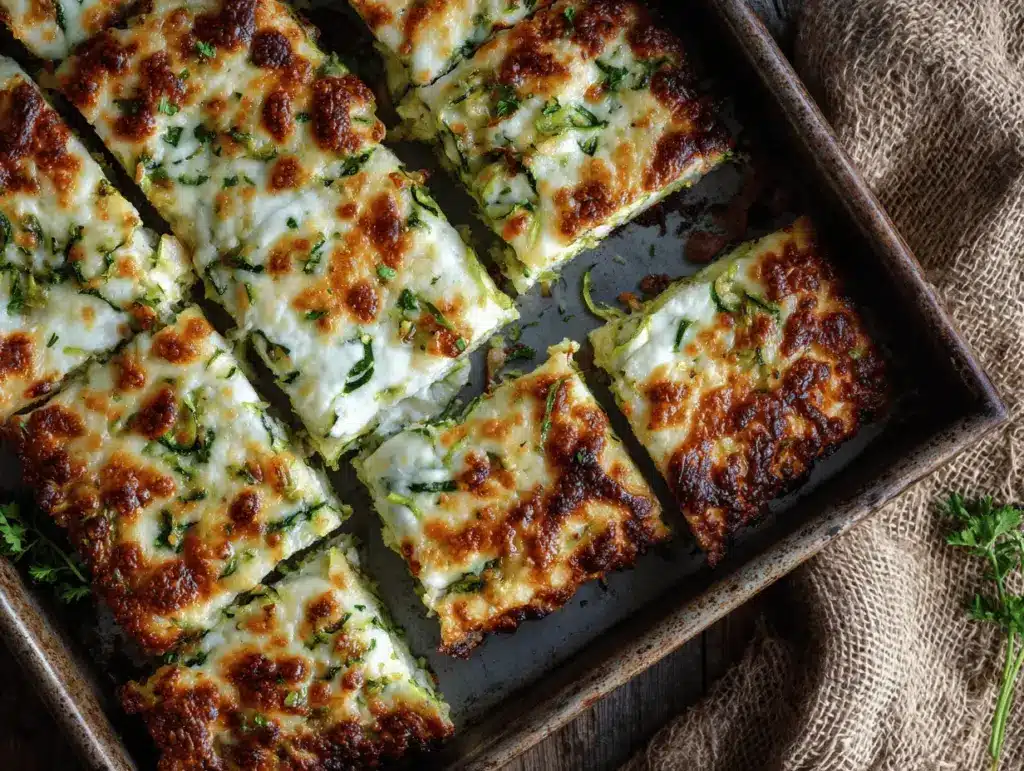 cheesy zucchini breadsticks - featured image