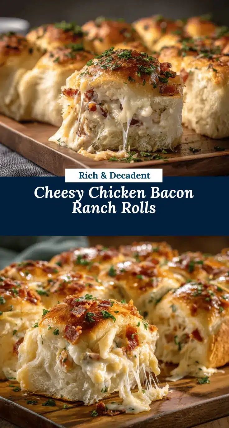 Chicken Bacon Ranch Pull Apart Rolls recipe