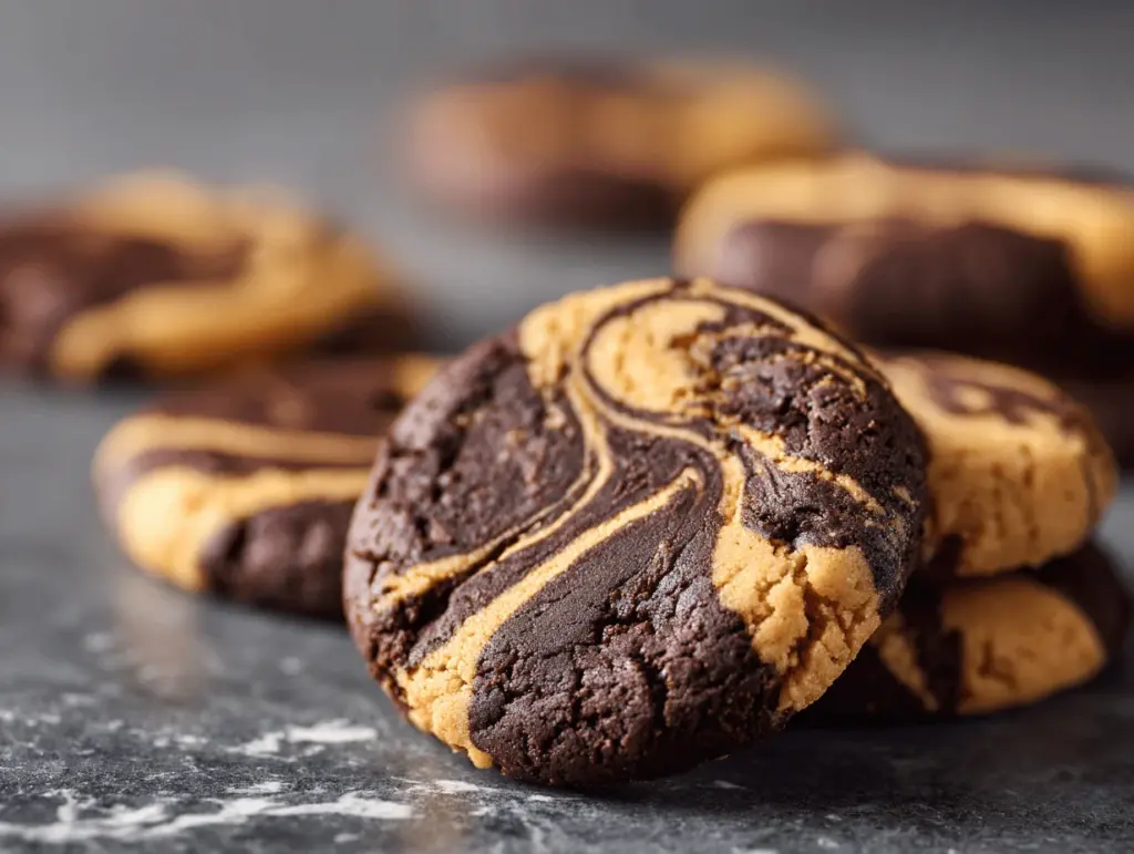 Chocolate Peanut Butter Swirl Cookies - featured image