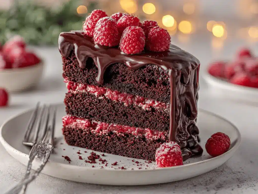 Chocolate Raspberry Cake - featured image