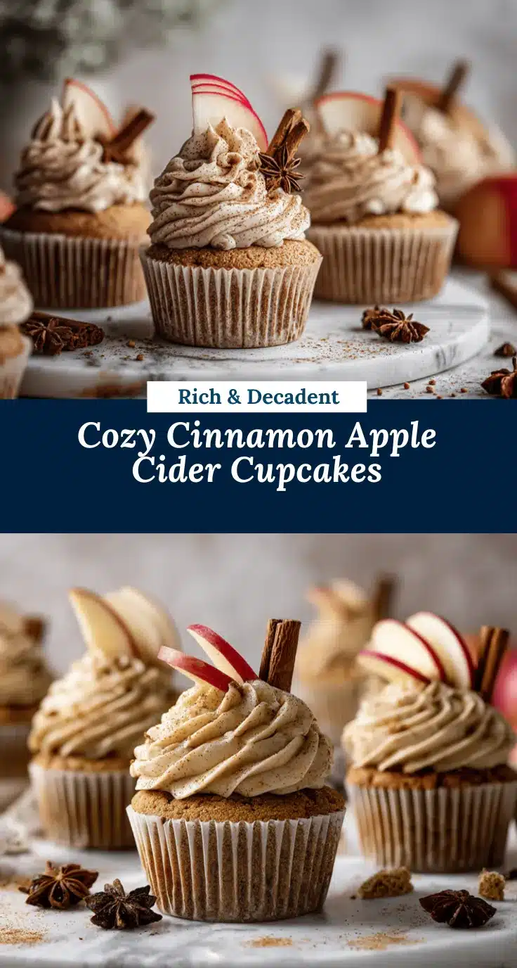 Cinnamon Apple Cider Cupcakes recipe