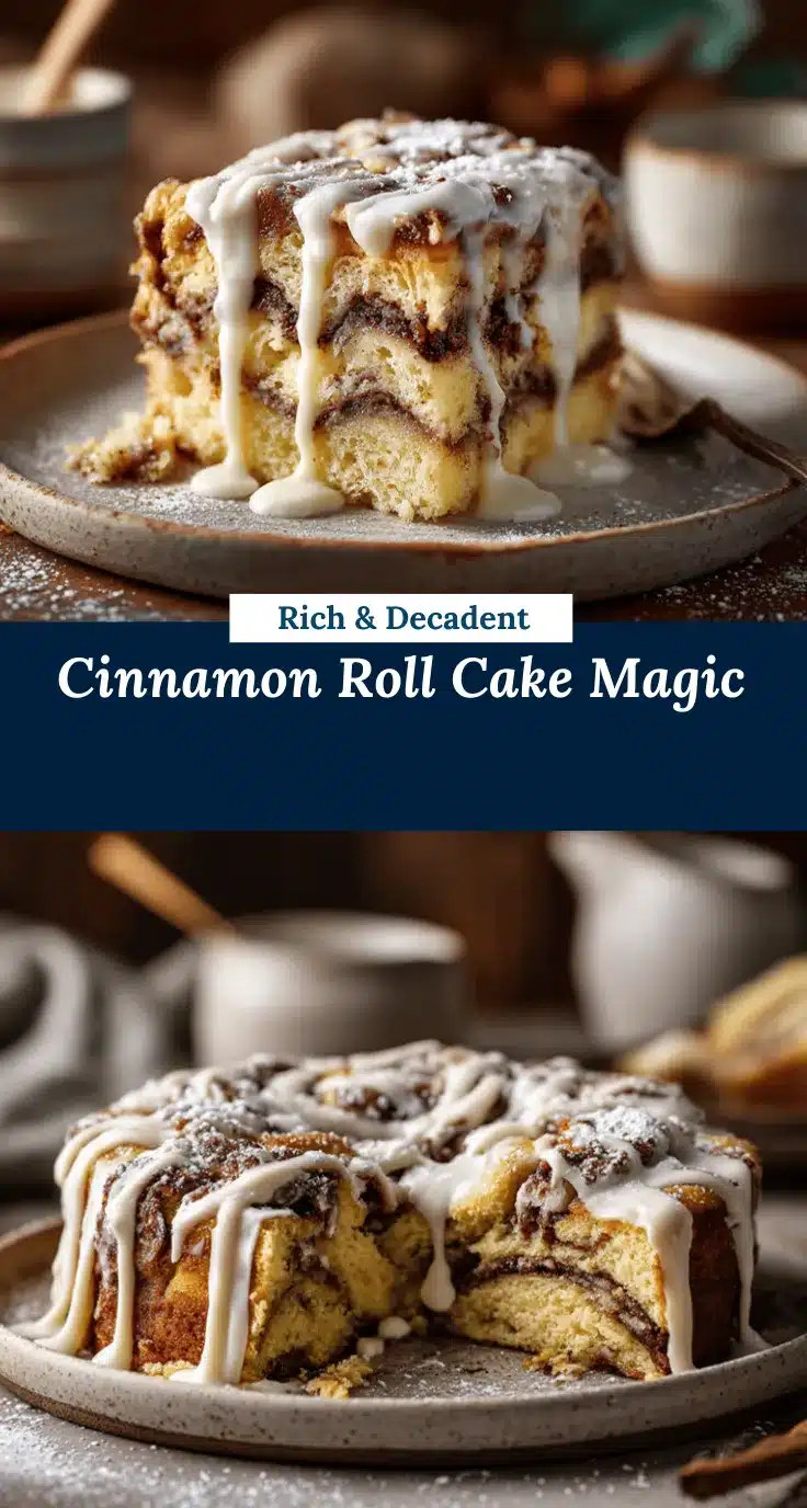 Cinnamon Roll Dump Cake recipe