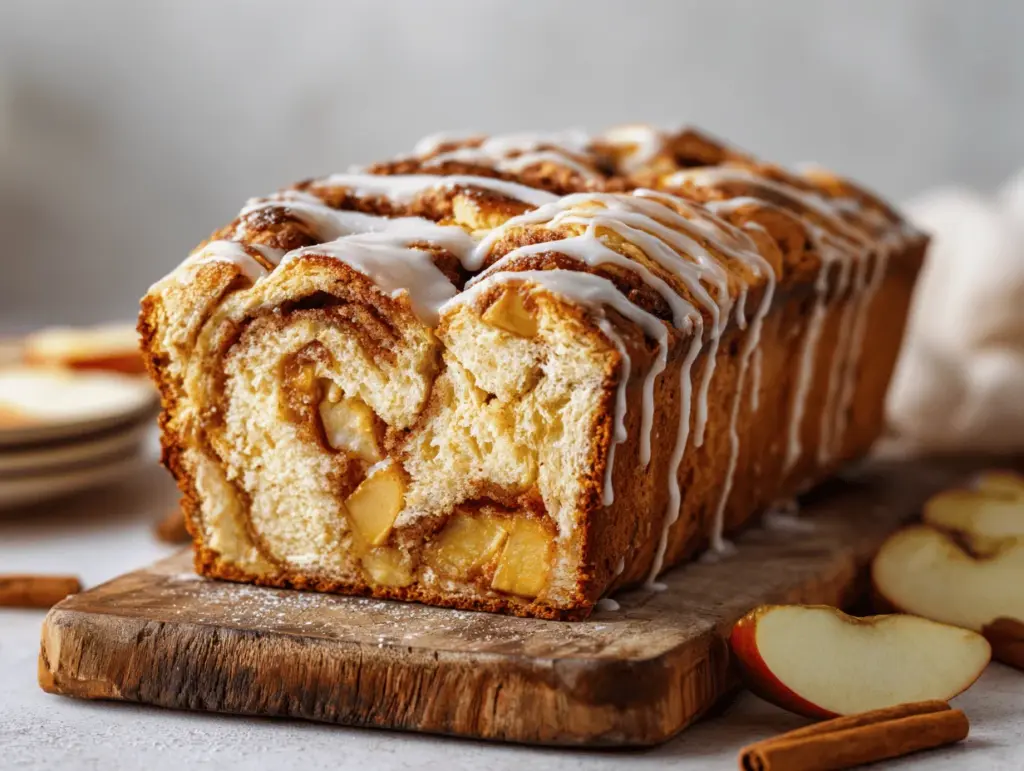 cinnamon swirl apple bread - featured image