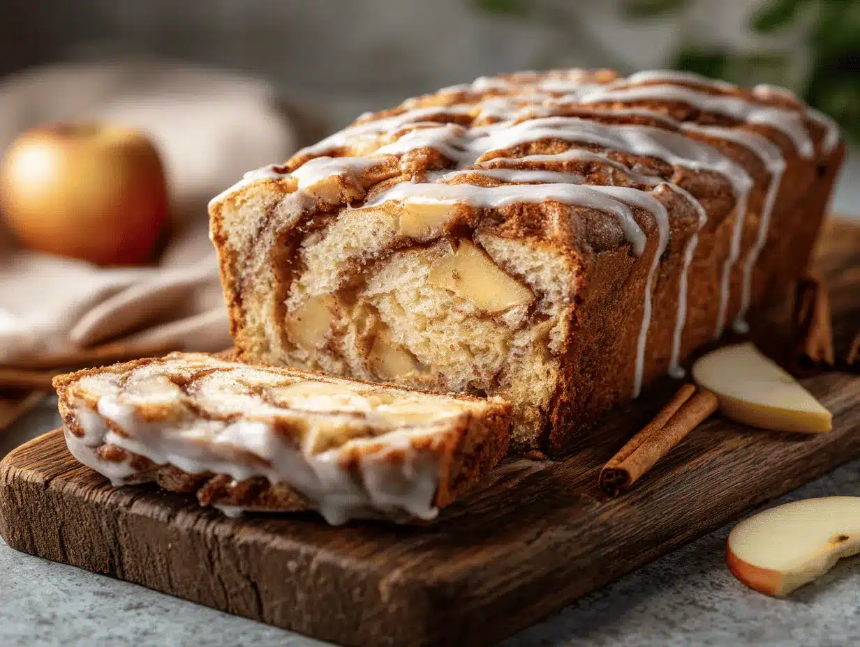 cinnamon swirl apple bread preparation steps