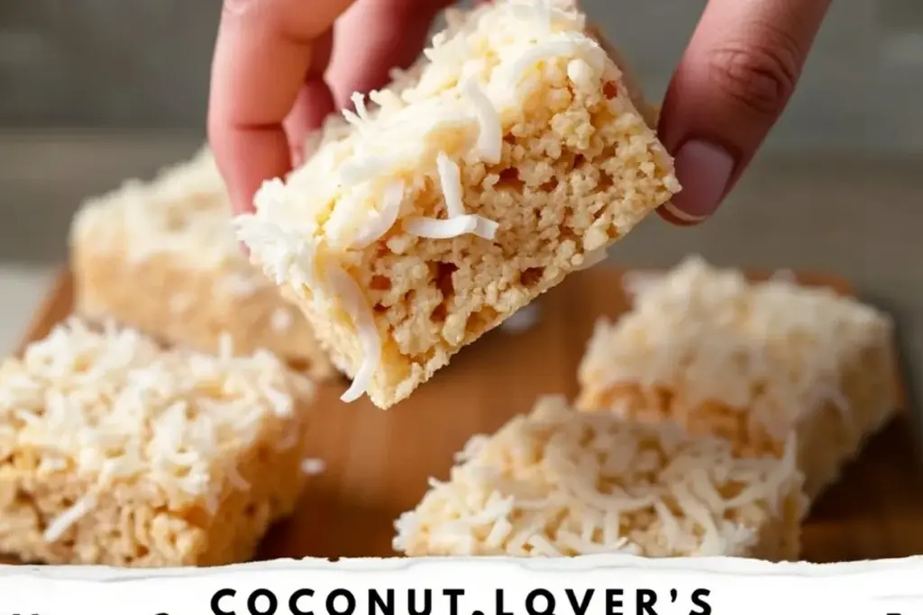 coconut rice krispy treats