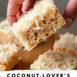 coconut rice krispy treats