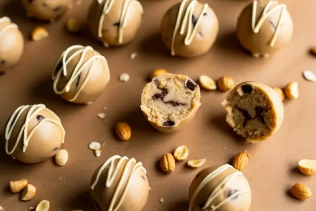 cookie dough protein bites