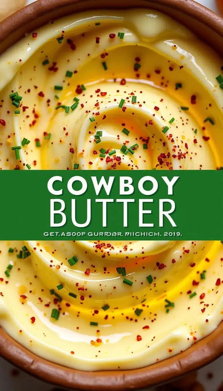 Pinterest pin for cowboy butter recipe