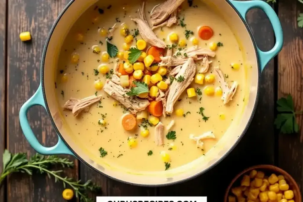 creamy chicken and corn chowder