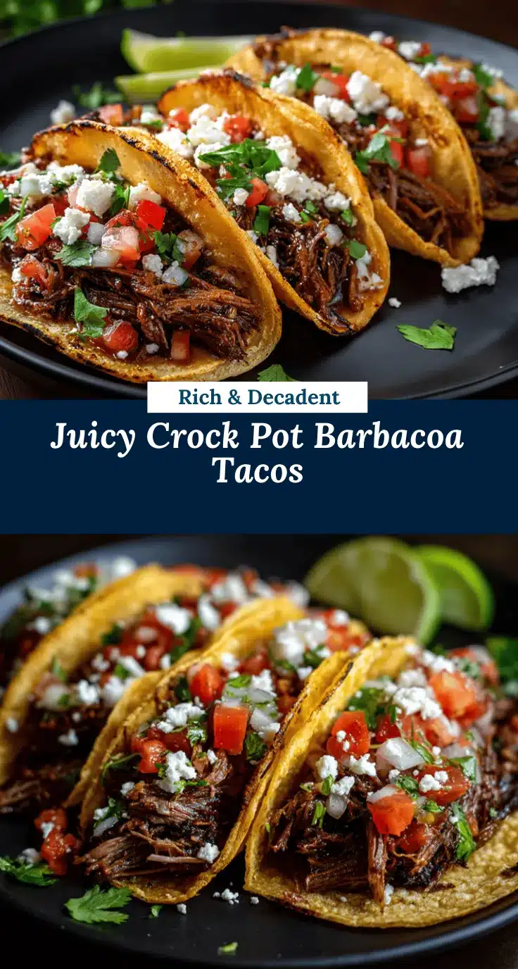 Crock Pot Barbacoa Beef Tacos recipe