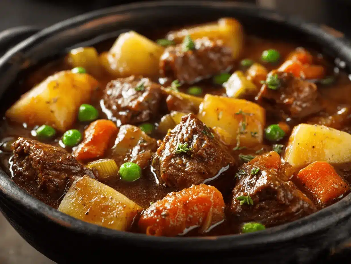 crockpot beef stew preparation steps