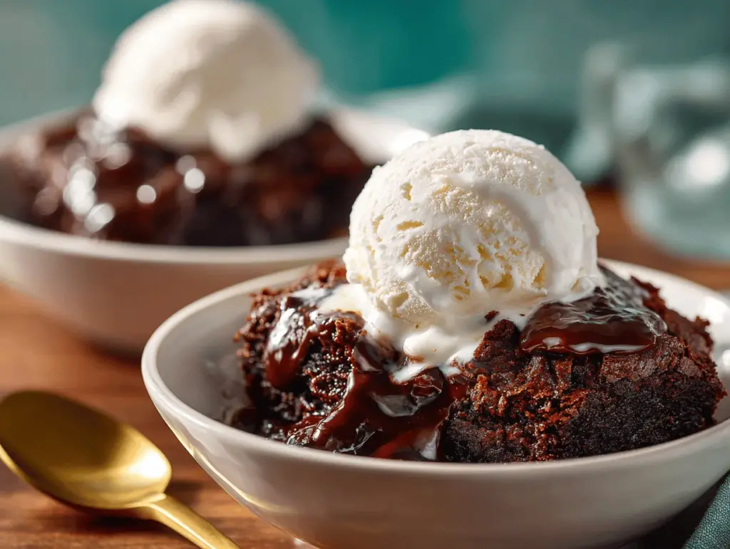 Crockpot Brownies Pudding - featured image