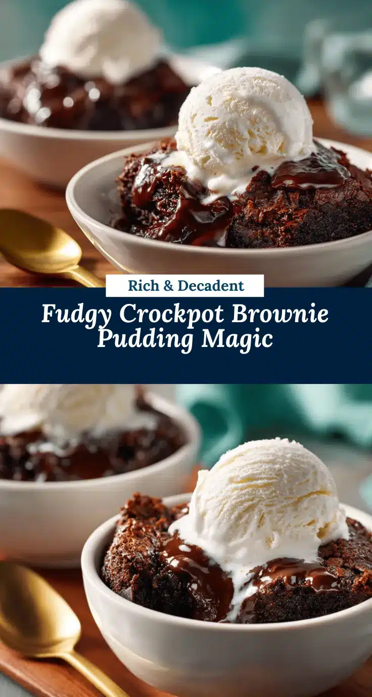 Crockpot Brownies Pudding recipe